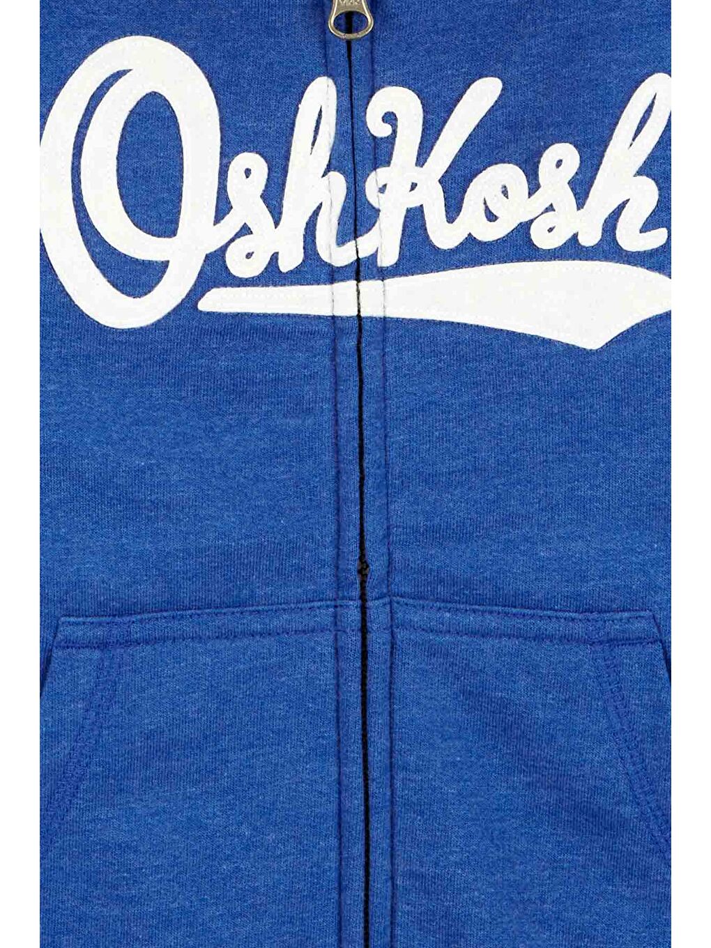 Oshkosh Mavi Erkek Çocuk Kapüşonlu Fermuarlı Sweatshirt - 1