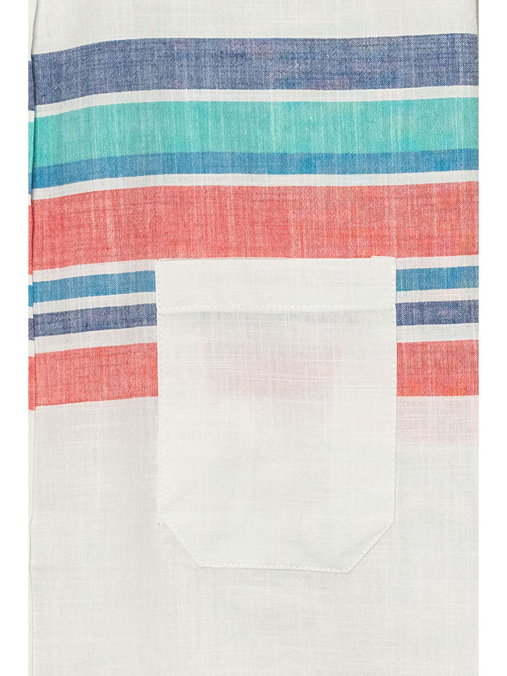 Karışık Erkek Çocuk Renk Detaylı Keten Gömlek P1007-1