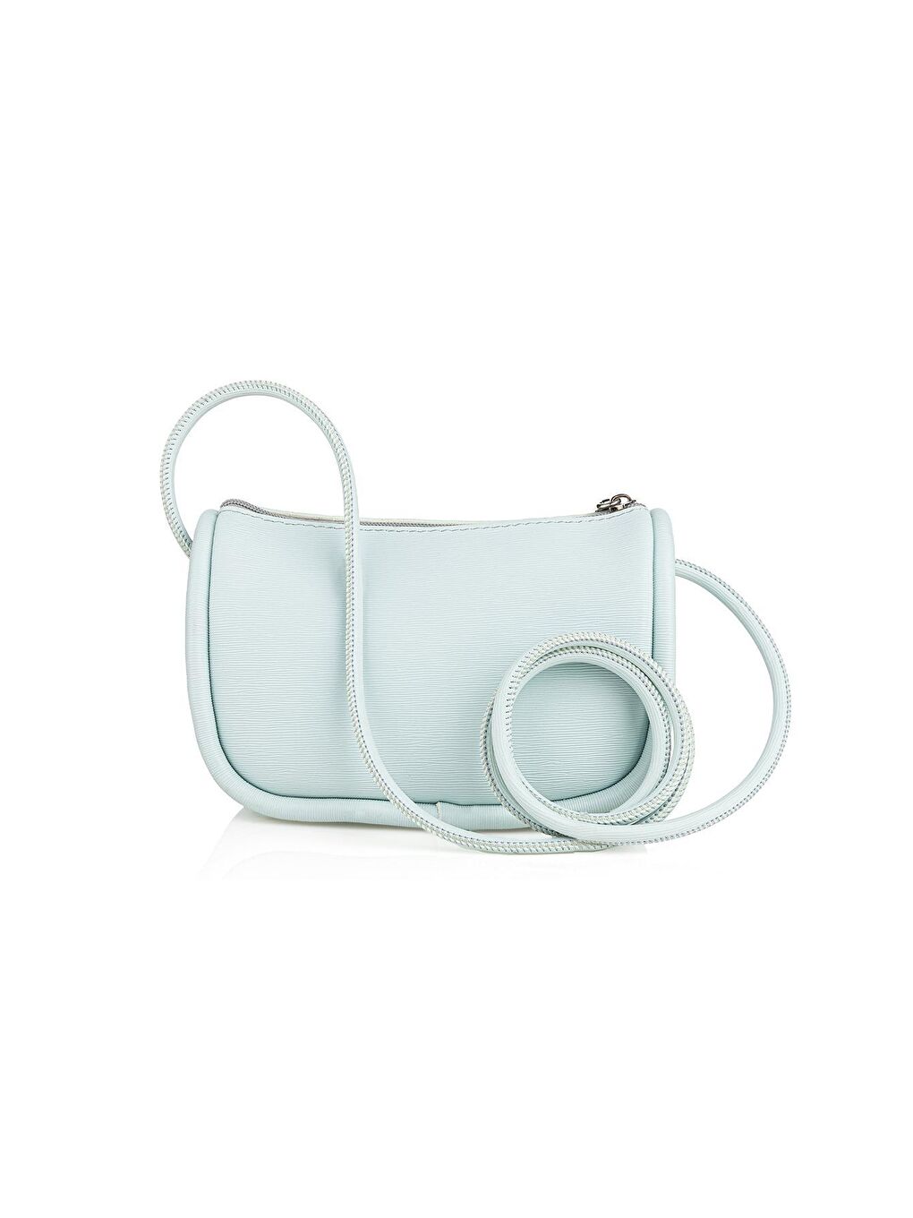 Mavi Lucky Bees Çapraz Askılı Fermuarlı Mini Omuz Çantası-1