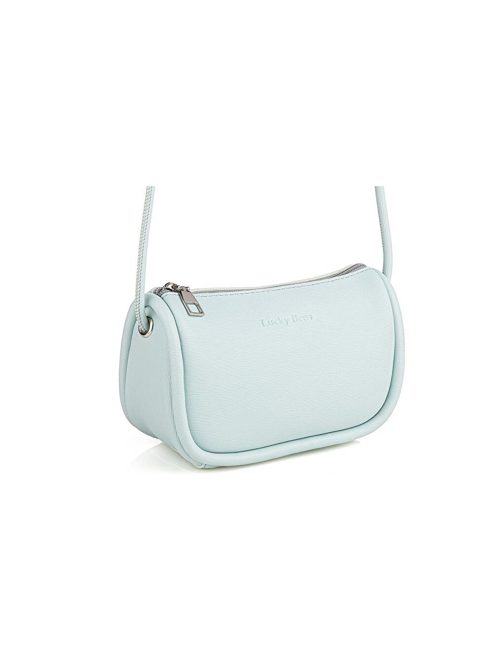 Mavi Lucky Bees Çapraz Askılı Fermuarlı Mini Omuz Çantası-2