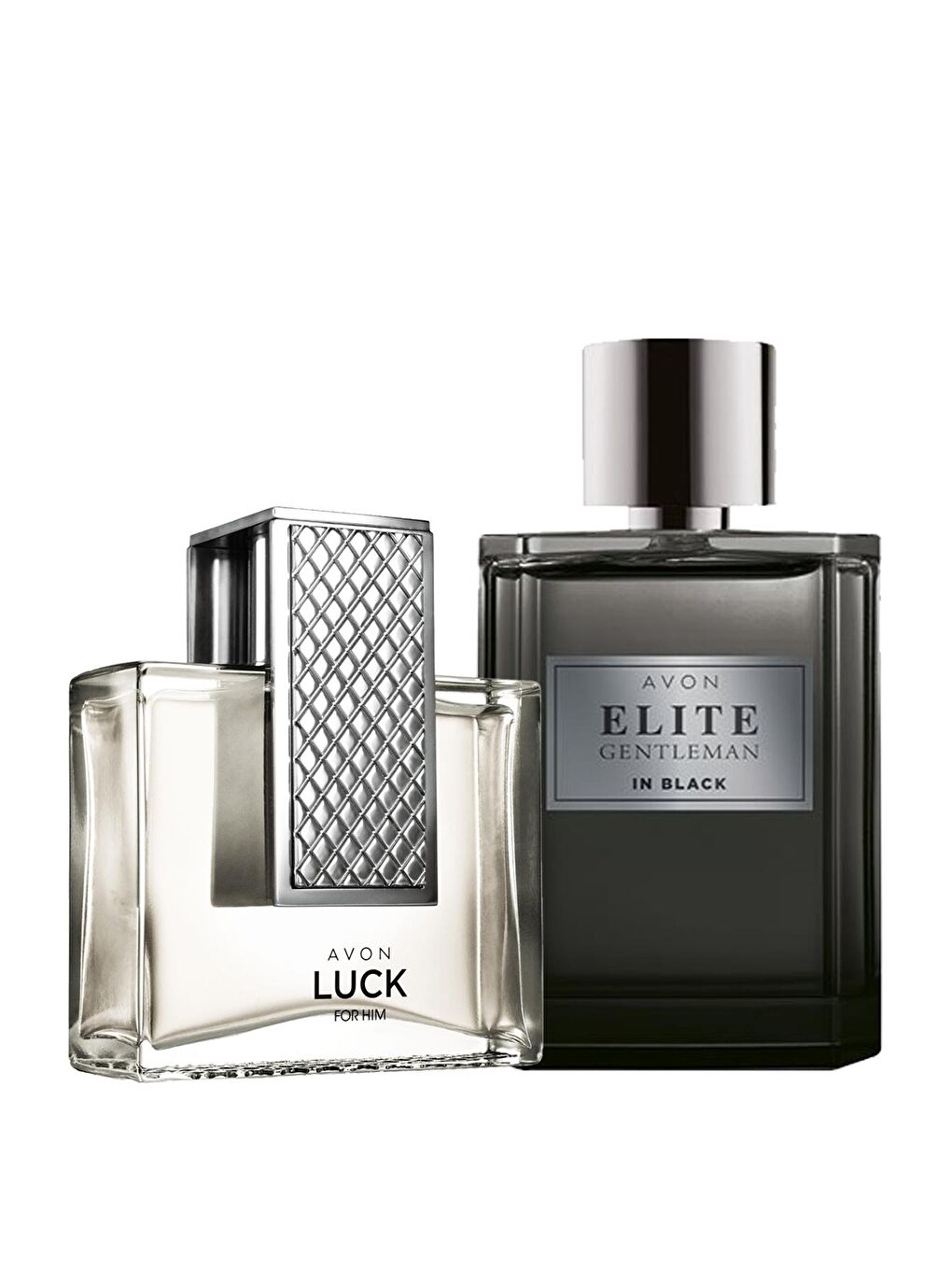 AVON Renksiz Luck ve Elite Gentleman in Black Erkek Parfüm Paketi