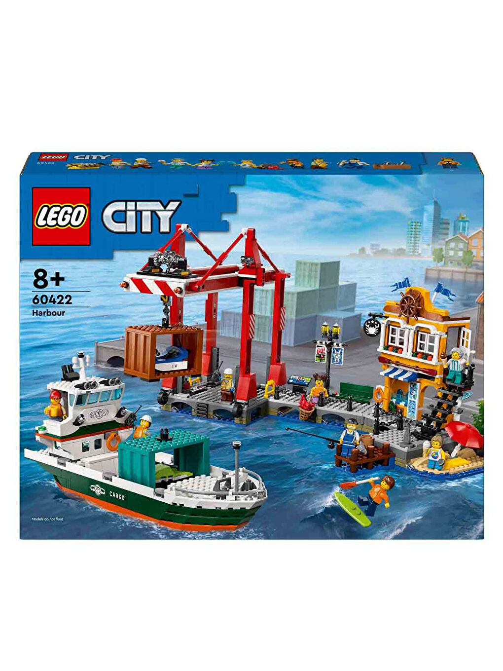 Lego Renksiz City Yük Gemili Liman Oyuncağı 60422 - 2