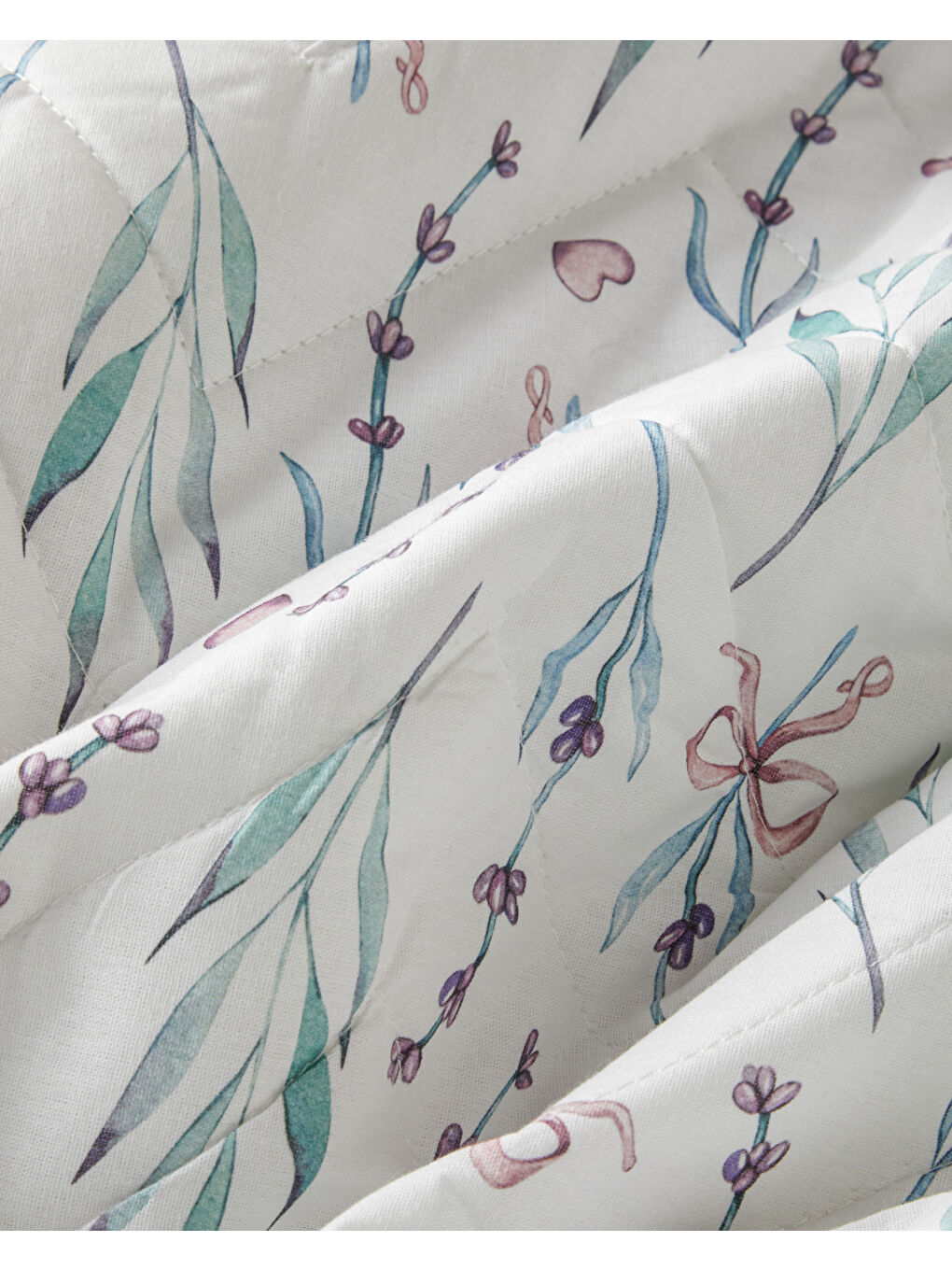 Milsen Ribbon Çift Kişilik Çarşaflı Complete Nevresim Takımı 200x220 cm Mor-4