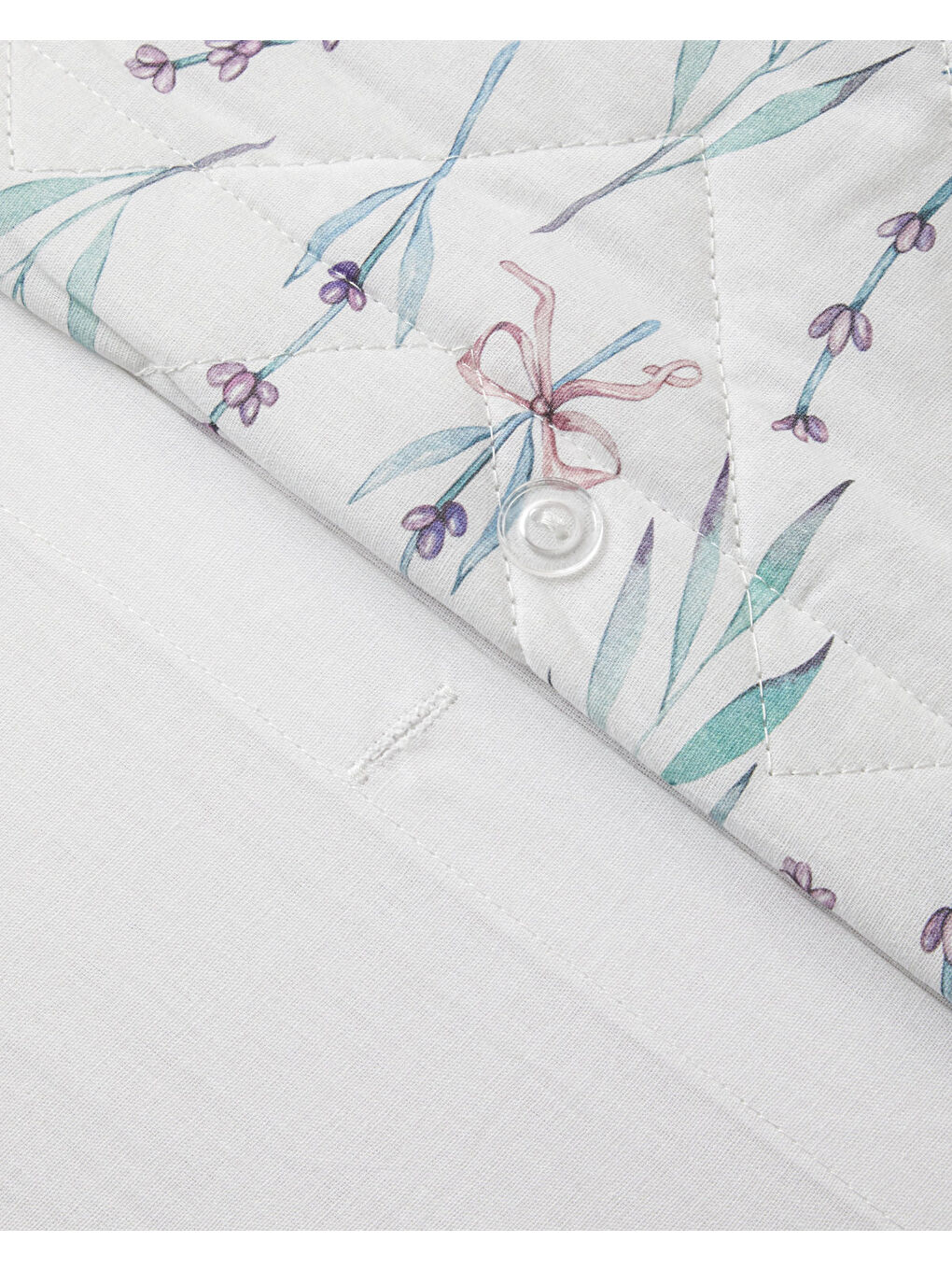 Milsen Ribbon Çift Kişilik Çarşaflı Complete Nevresim Takımı 200x220 cm Mor-6