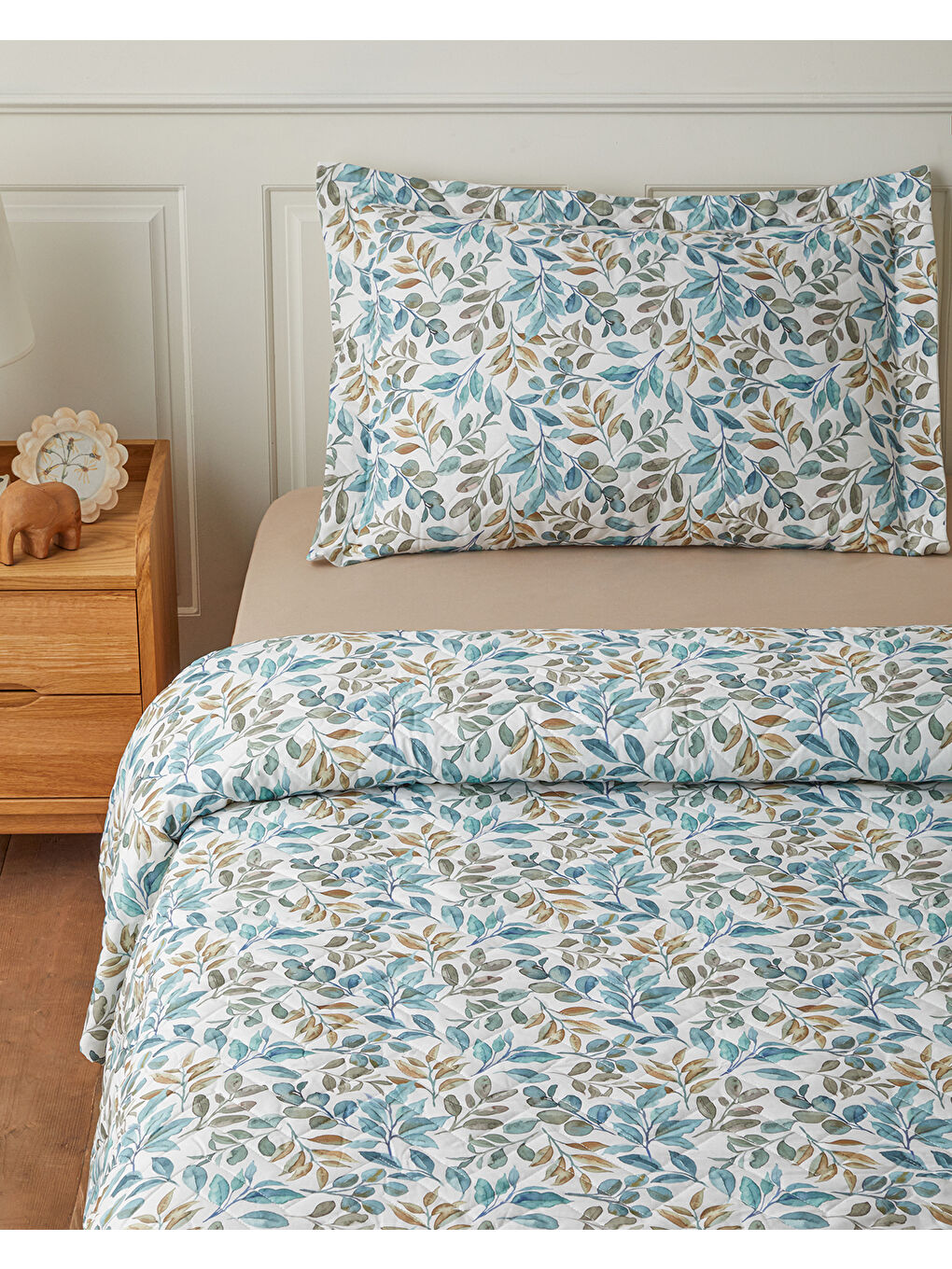 Serue Camille Çift Kişilik Çarşaflı Complete Nevresim Takımı 200x220 cm Mavi-1