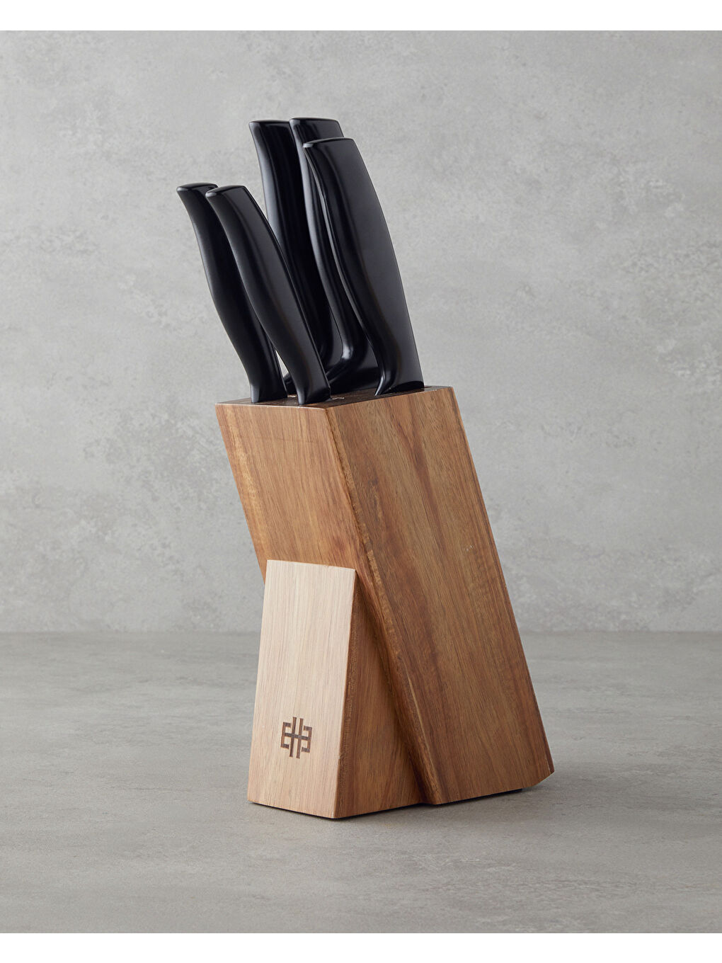 Lexus Paslanmaz Çelik 6 Parça Bıçak Seti 33x30,5x33x24,5x20,5 cm Siyah