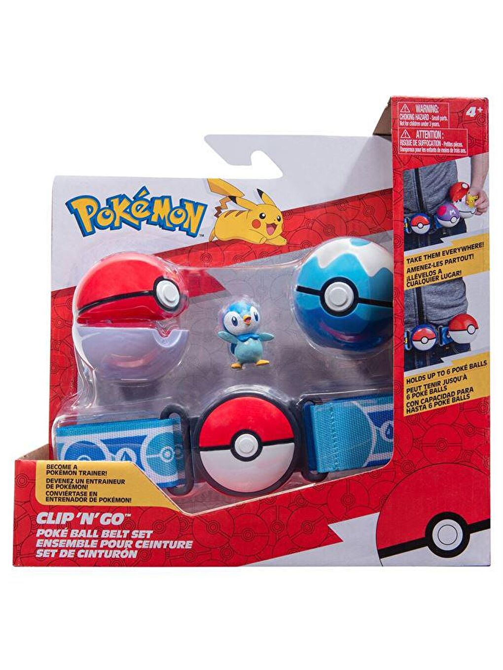 Pokemon Karışık Clip 'N' Go Pokeball Kemer ve Figür Seti PKW3159