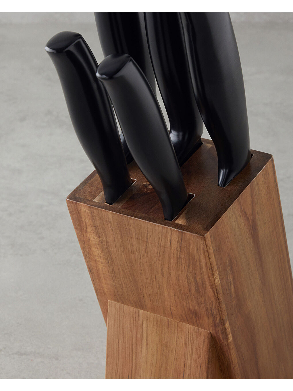 Lexus Paslanmaz Çelik 6 Parça Bıçak Seti 33x30,5x33x24,5x20,5 cm Siyah-3