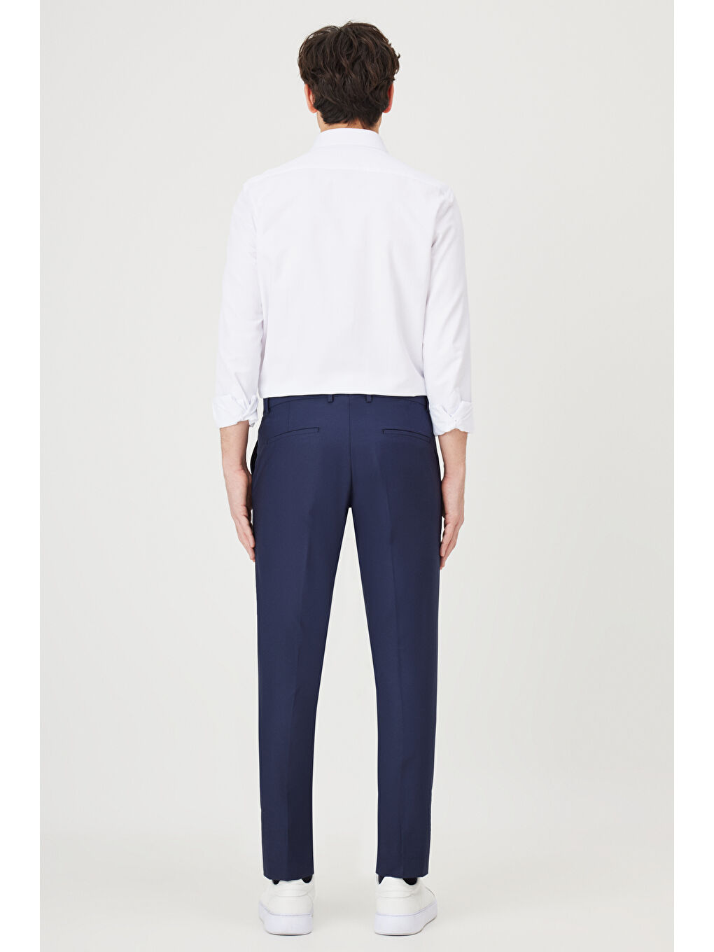 Erkek Lacivert Slim Fit Klasik Pantolon-8