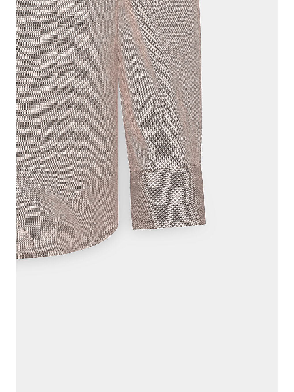 Bej Erkek Vizon Slim Fit Dar Kesim Düğmeli Yaka Pamuklu Oxford Gömlek-8