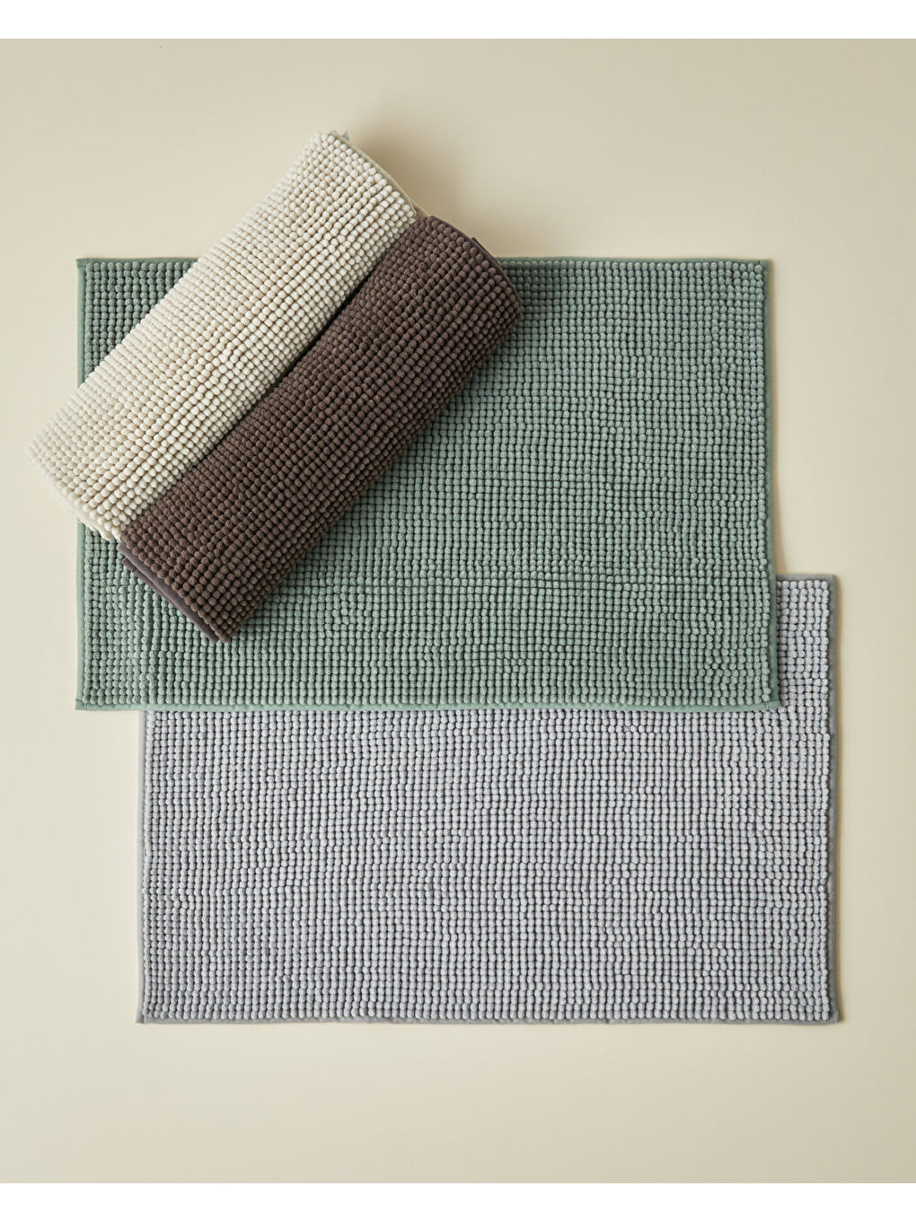 Macaroni Banyo Paspası 50x80 cm Gri-3