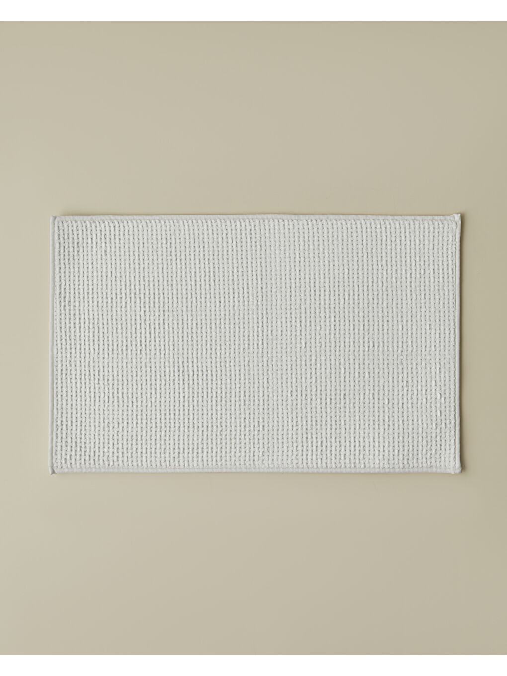 Waffle Weave Banyo Paspası 50x80 cm Beyaz