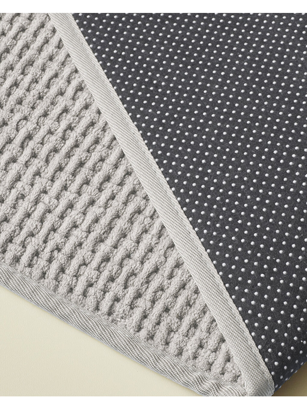 Waffle Weave Banyo Paspası 50x80 cm Gri-1