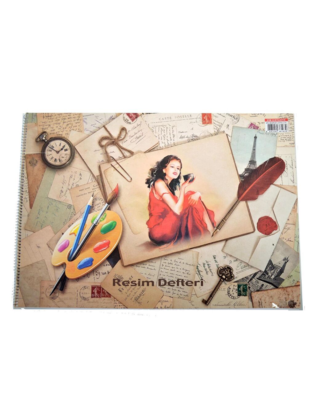 Kuru-Sulu-Pastel Boya-Keçeli Kalem Ve 35x50 Resim Defteri Seti-1