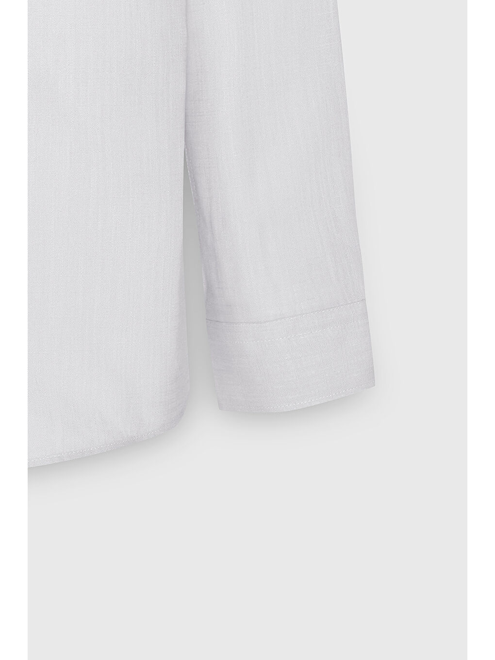 Erkek Beyaz Slim Fit Dar Kesim Düğmeli Yaka Pamuklu Oxford Gömlek-7