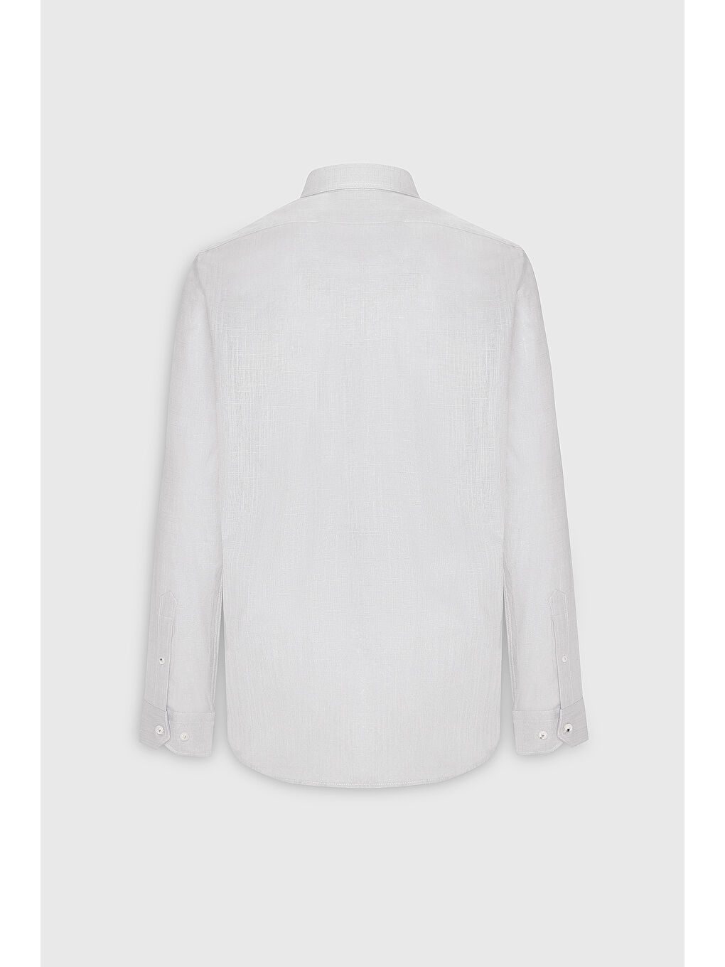 Erkek Beyaz Slim Fit Dar Kesim Düğmeli Yaka Pamuklu Oxford Gömlek-9