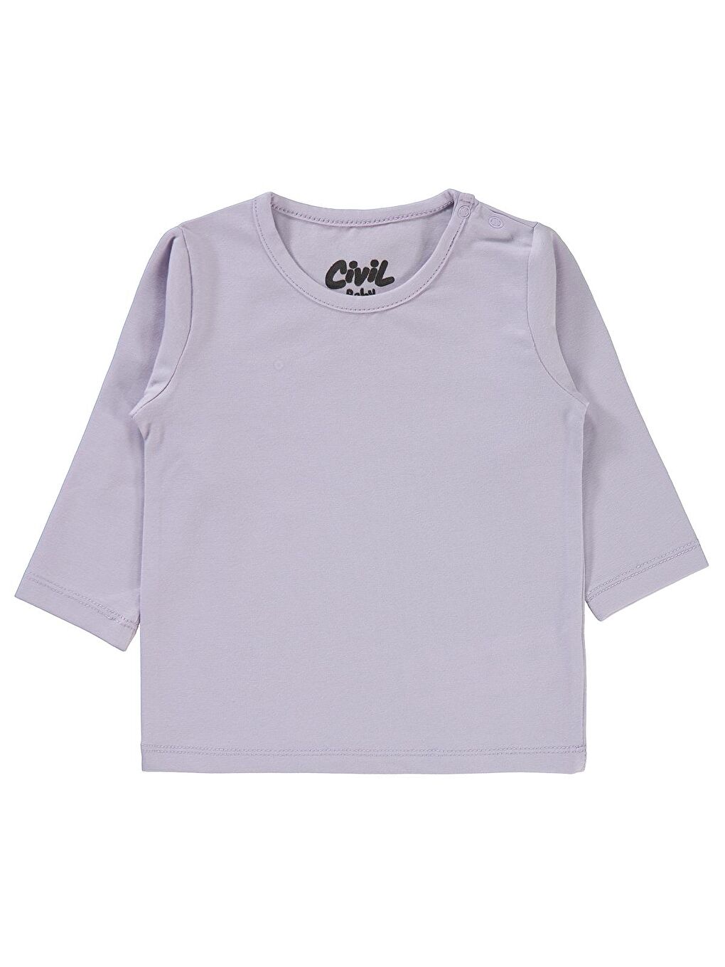 Civil Mor Kız Bebek Sweatshirt 6-18 Ay Nazik Lavanta