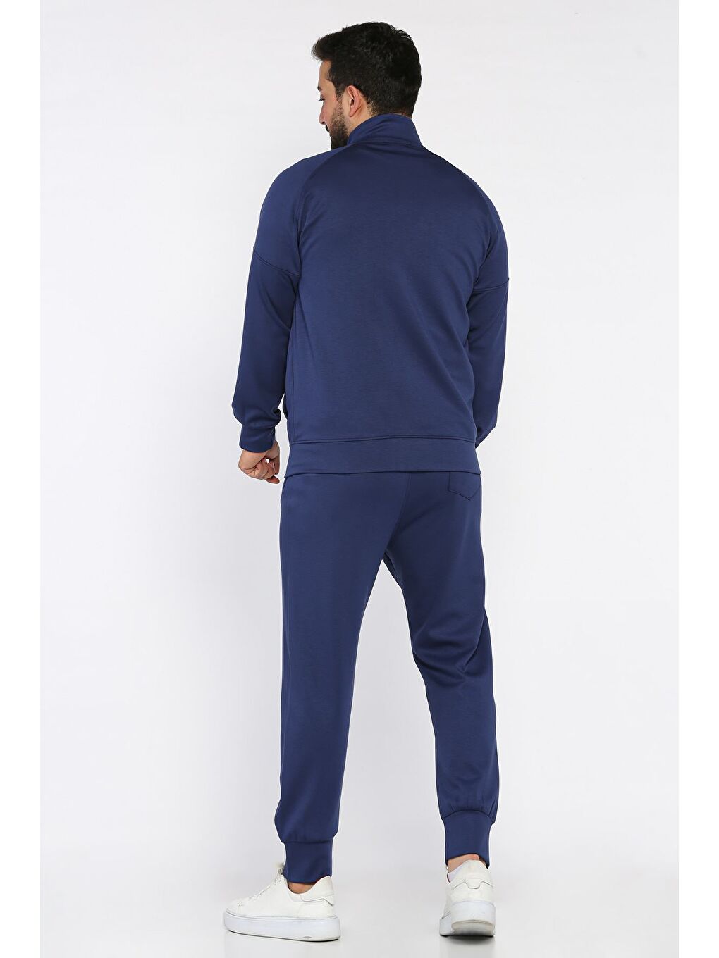 Lacivert Kol Detaylı Erkek Eşofman Takımı-3