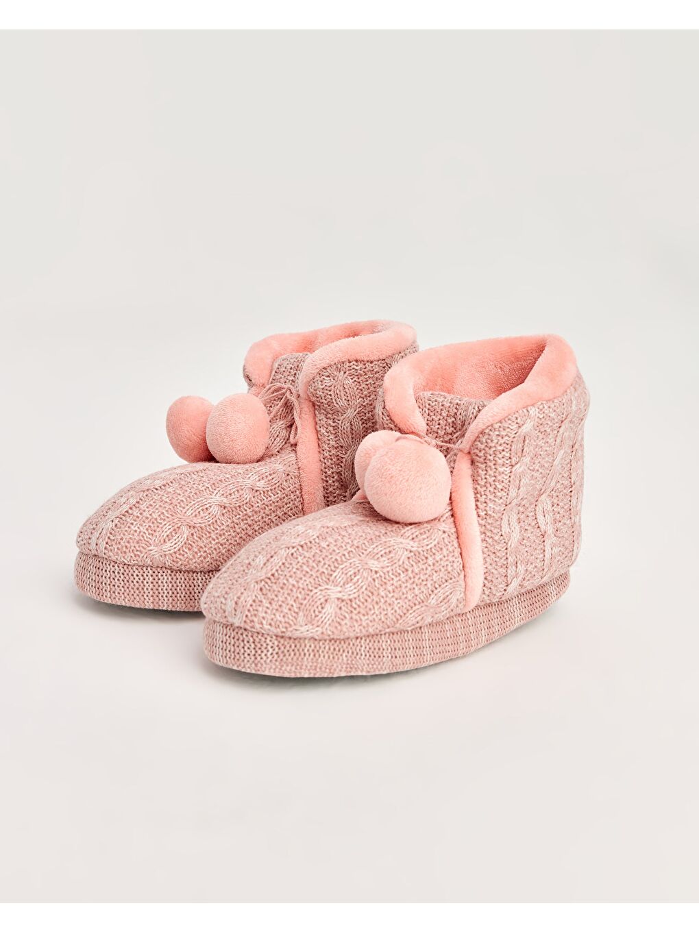 Pembe Kadın Ponponlu Panduf - PENY