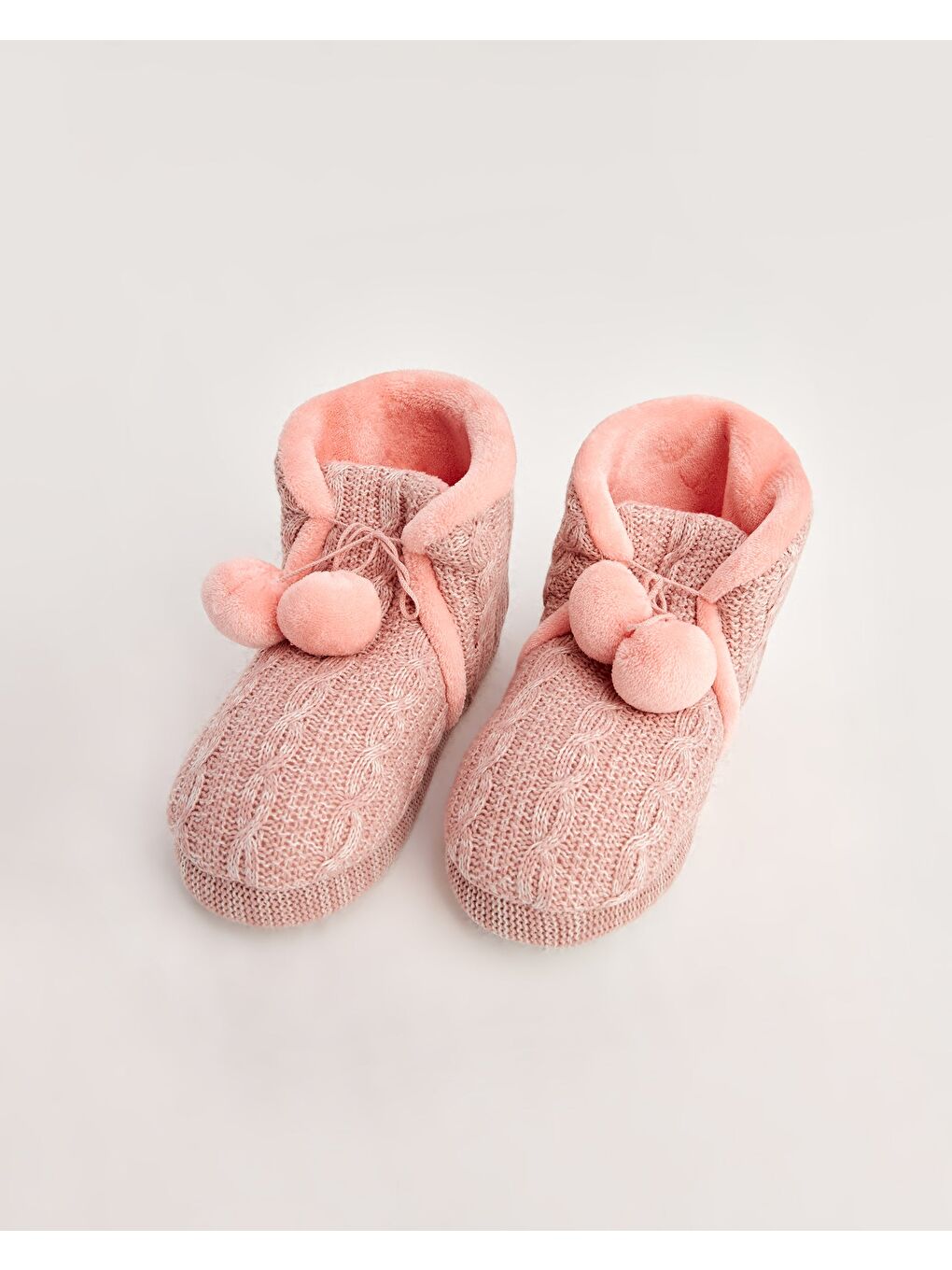 Pembe Kadın Ponponlu Panduf - PENY-1