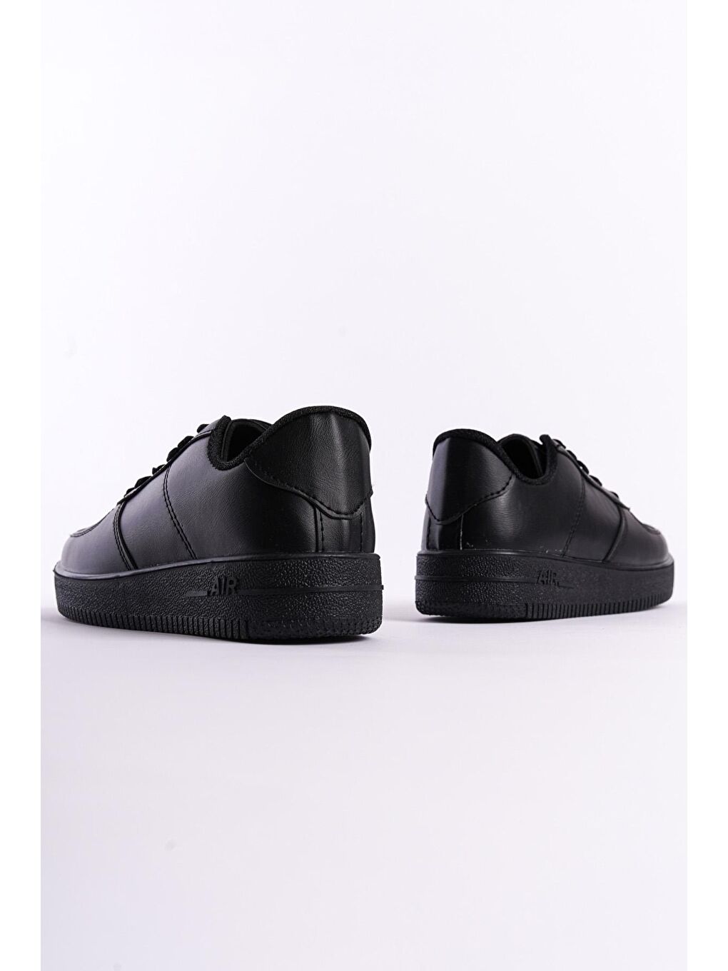 Siyah Klasik Düz Kadın Sneaker-2