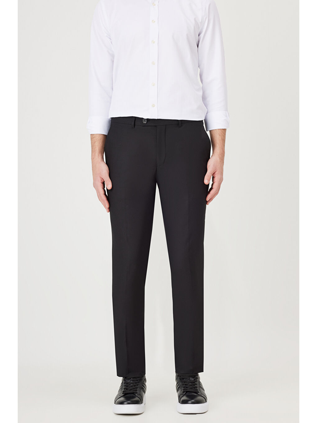 Erkek Siyah Slim Fit Klasik Pantolon