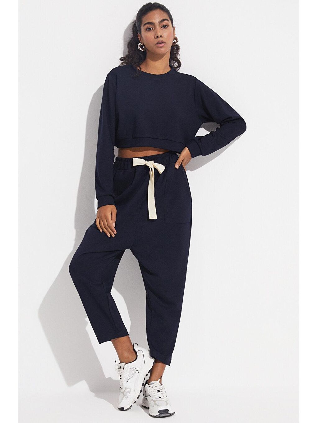 Lacivert Sweatshirt Takım