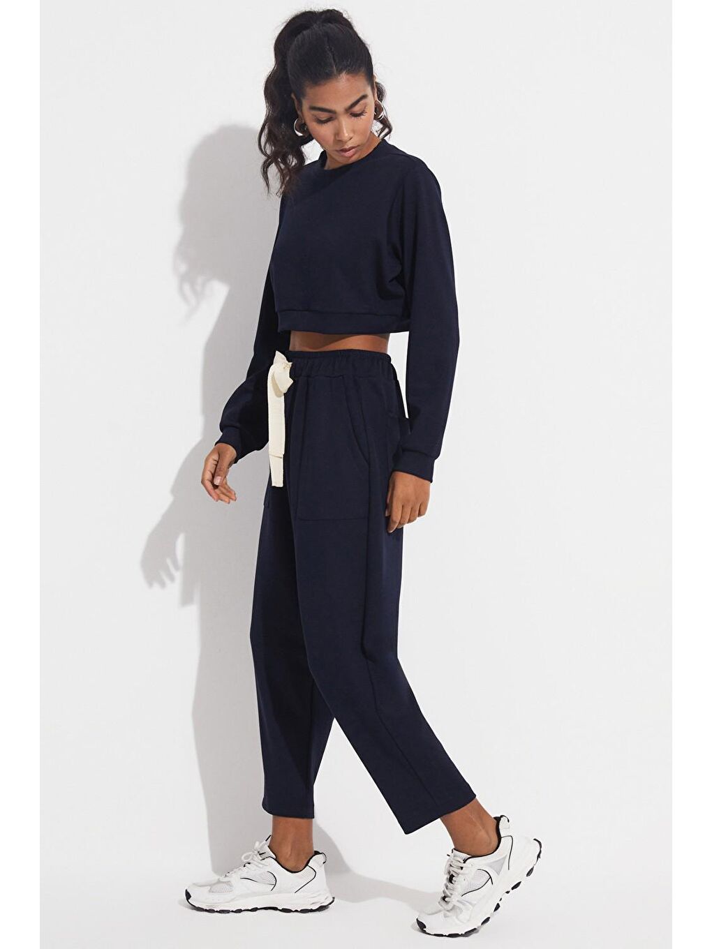 Lacivert Sweatshirt Takım-1