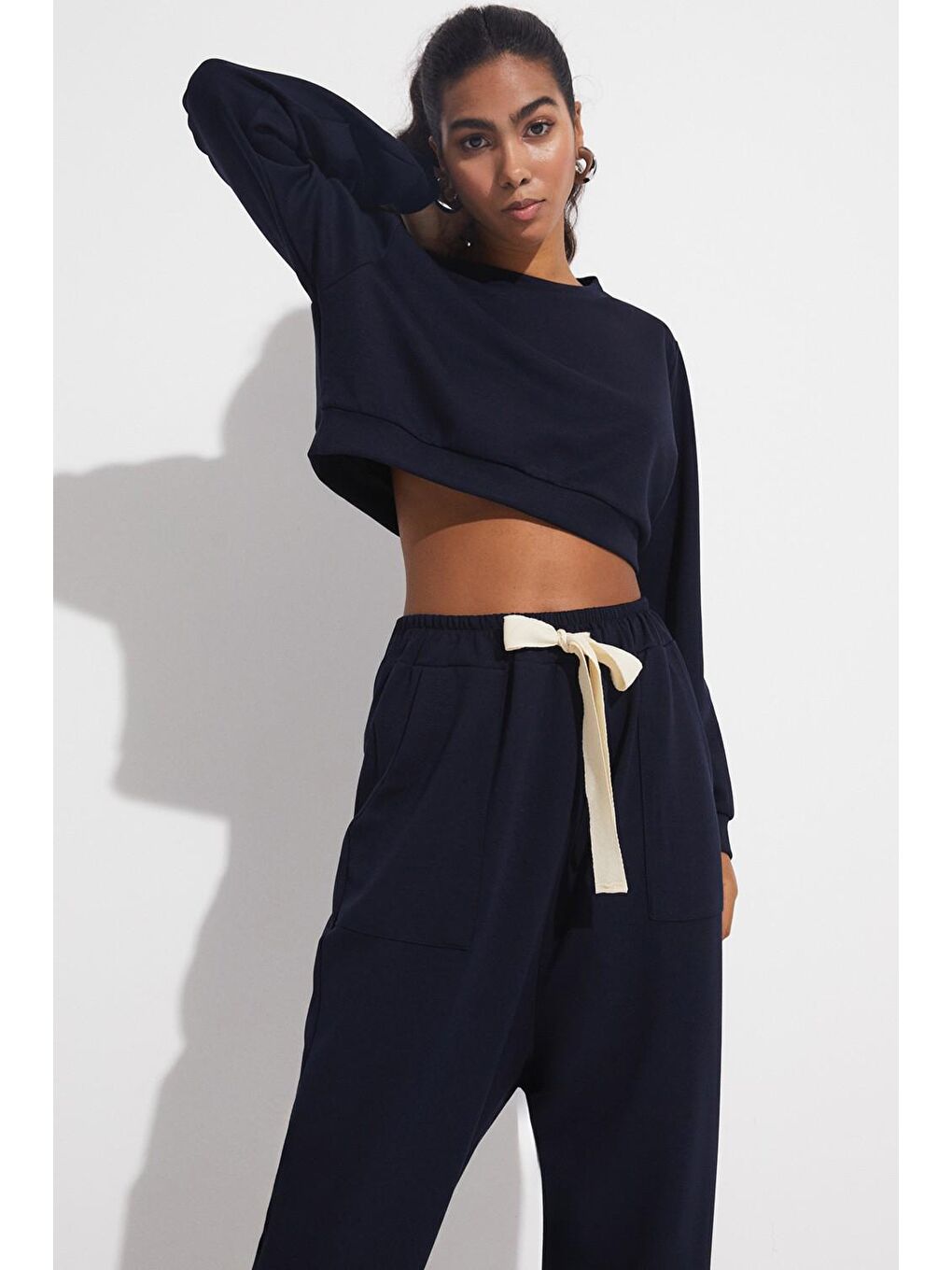 Lacivert Sweatshirt Takım-2