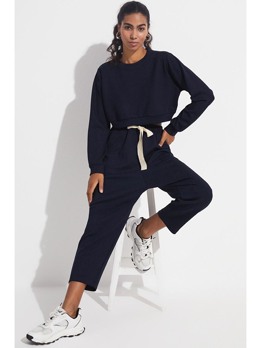 Lacivert Sweatshirt Takım-4