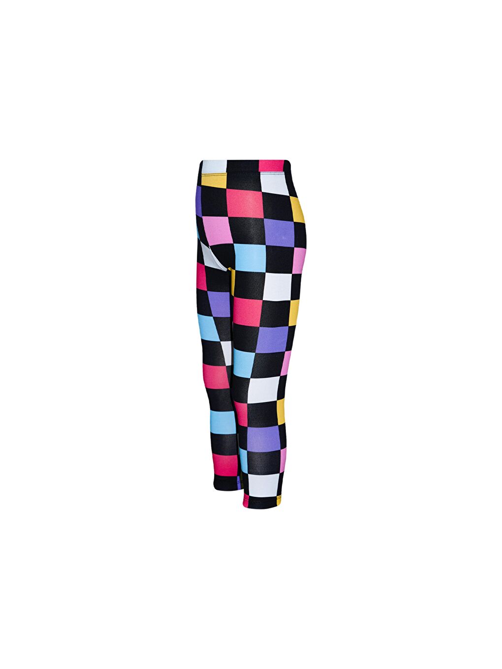 Lovetti Karişik Kız Çocuk Op Art Checkers Desen Tayt - 1