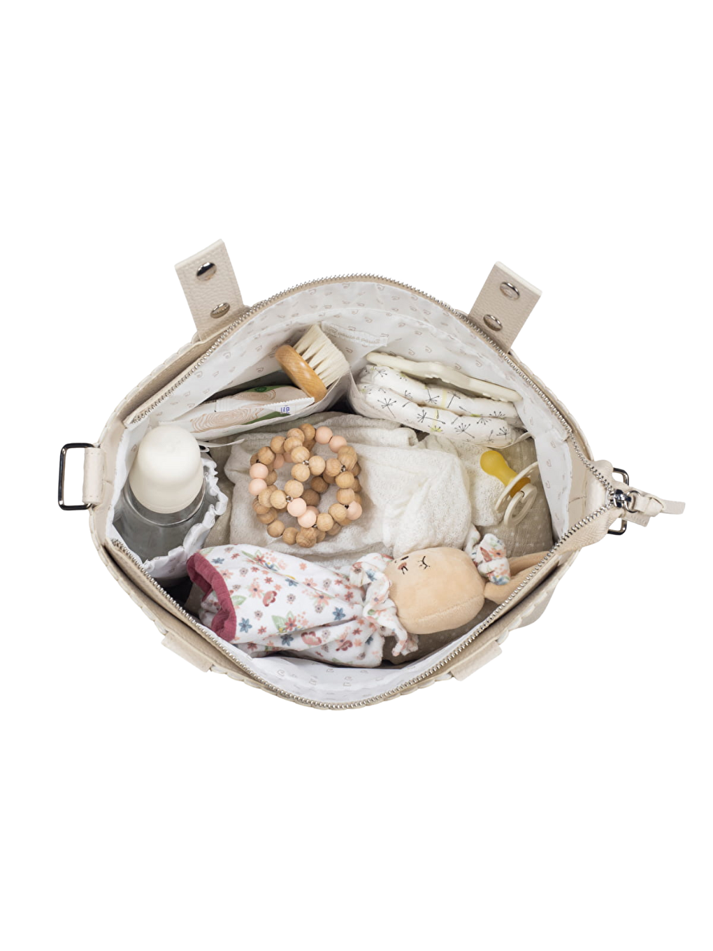 Icon Crossbody Bebek Bakım Çantası Cream-7