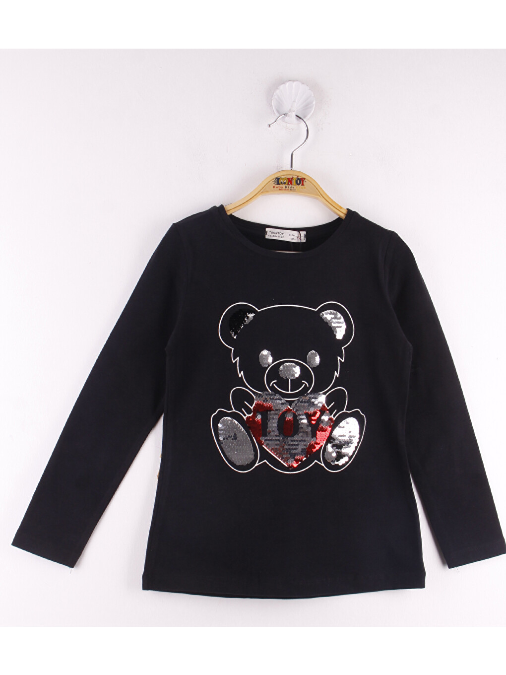 Siyah Kız Çocuk Sweatshırt