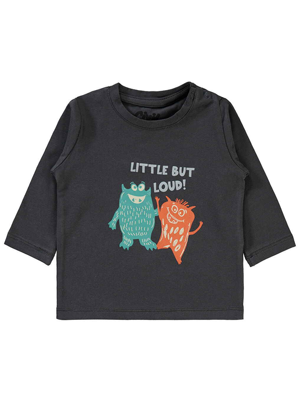 Civil Füme Baby Erkek Bebek Sweatshirt 6-18 Ay Füme