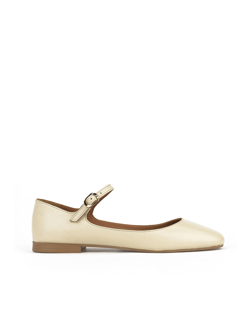 Hakiki Deri Kadın Babet 1511044Z104 Bej-4