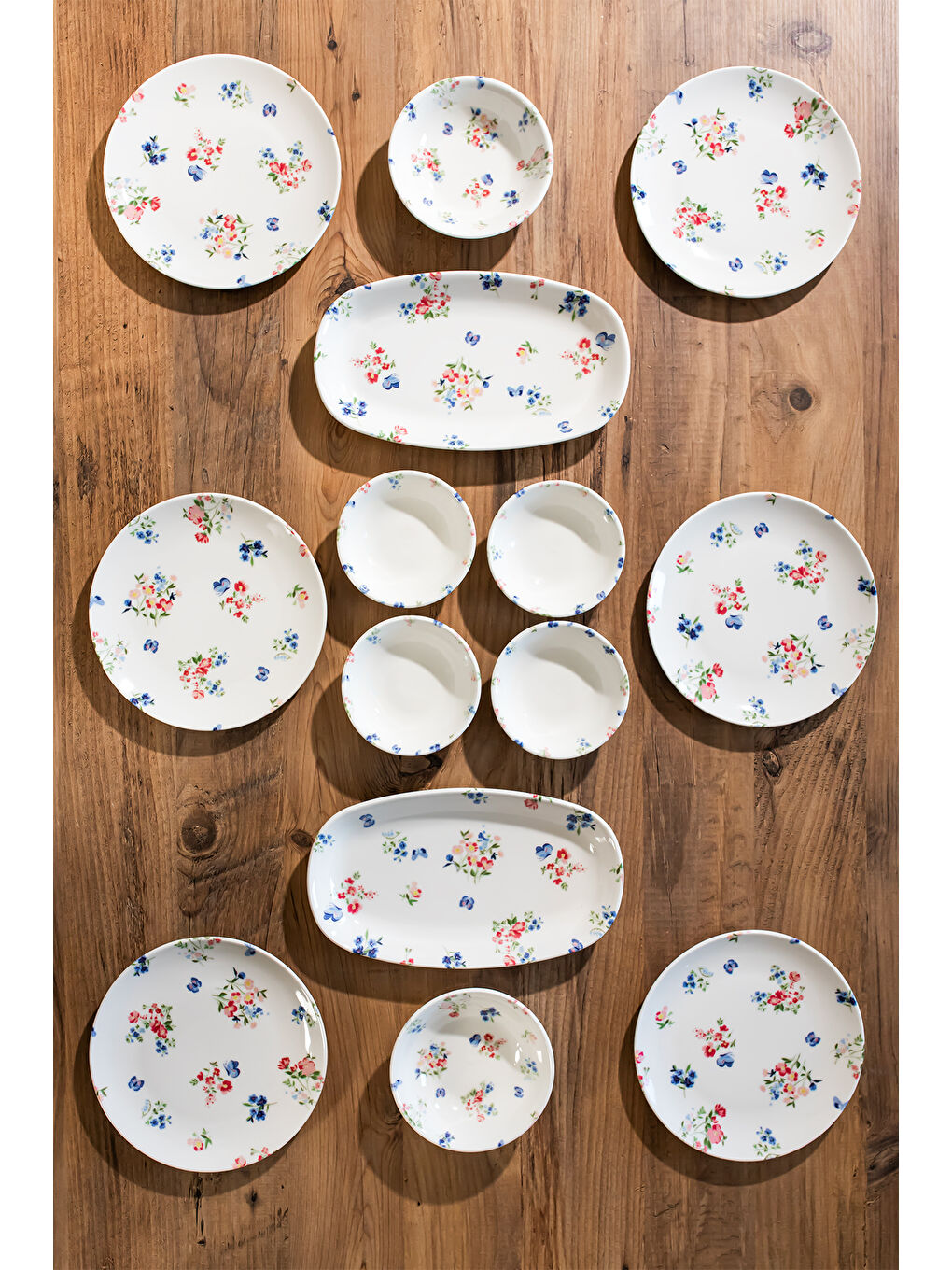 Karışık Porsima 4270 Pure 14 Parça Porselen Kahvaltı Seti 6 Kişilik Kahvaltı Takımı-3