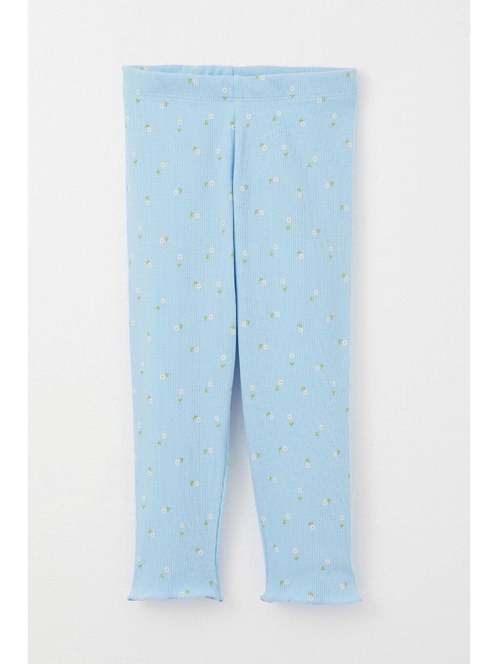 Breeze Kız Bebek Pijama Takımı Papatya Desenli Açık Mavi (9 Ay-1 Yaş) - 1