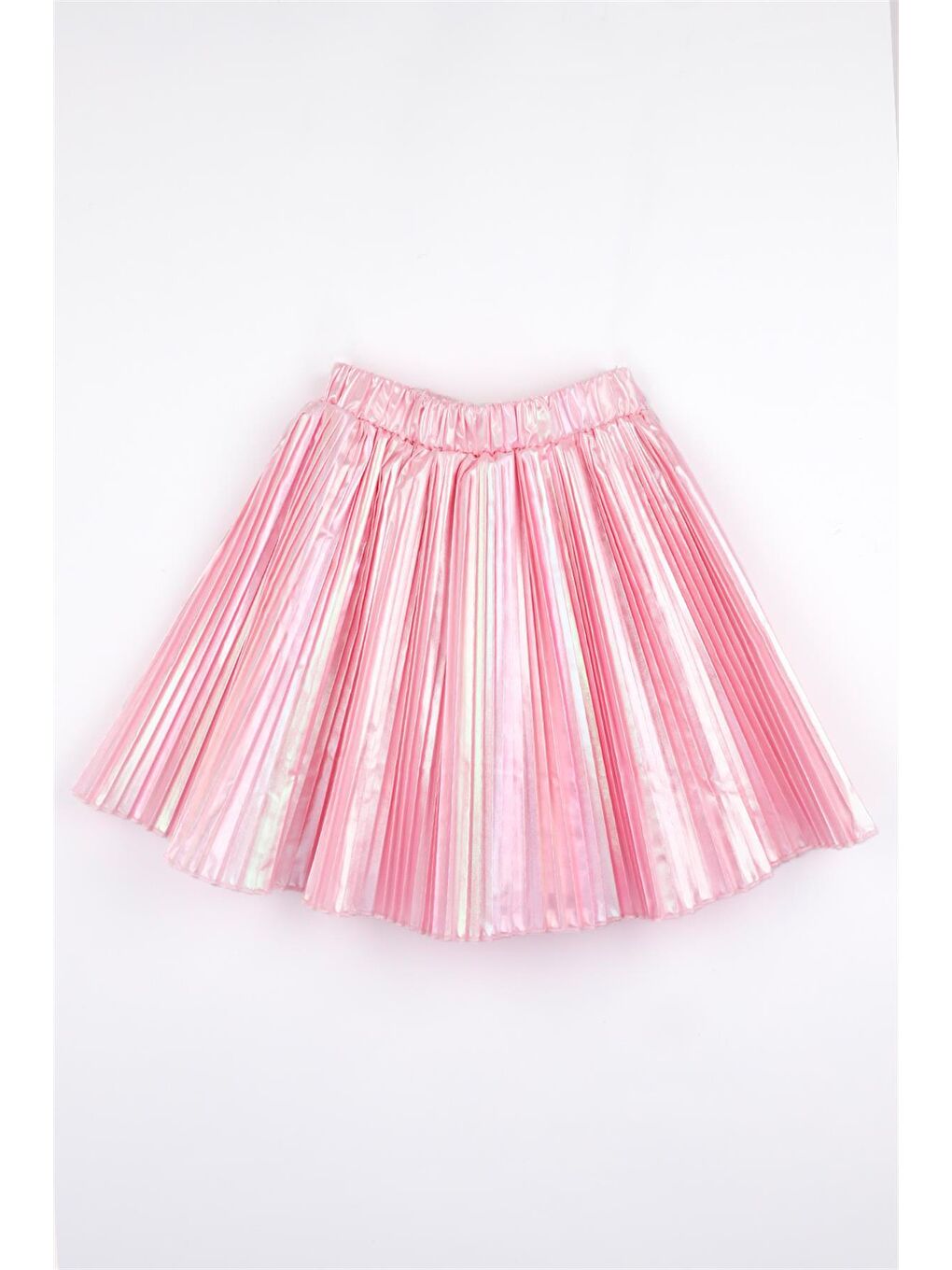 Pembe  Plise Kız Çocuk Etek - Sally-1