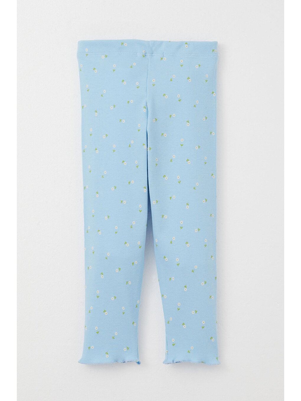 Breeze Kız Bebek Pijama Takımı Papatya Desenli Açık Mavi (9 Ay-1 Yaş) - 4