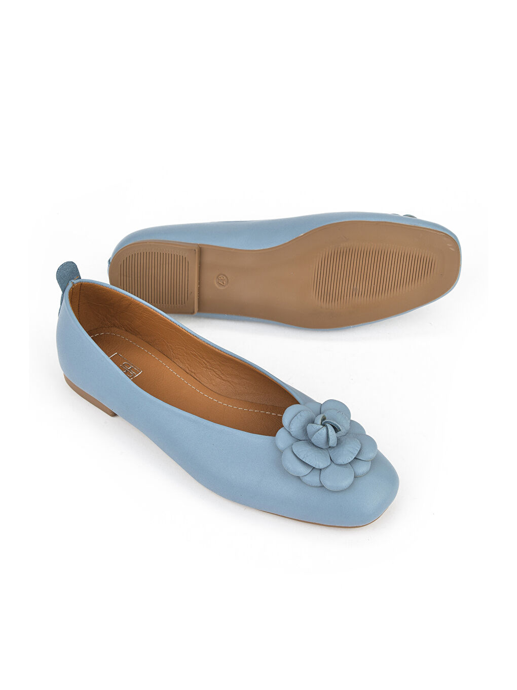 Hakiki Deri Kadın Babet 1511044Z106 Mavi-3