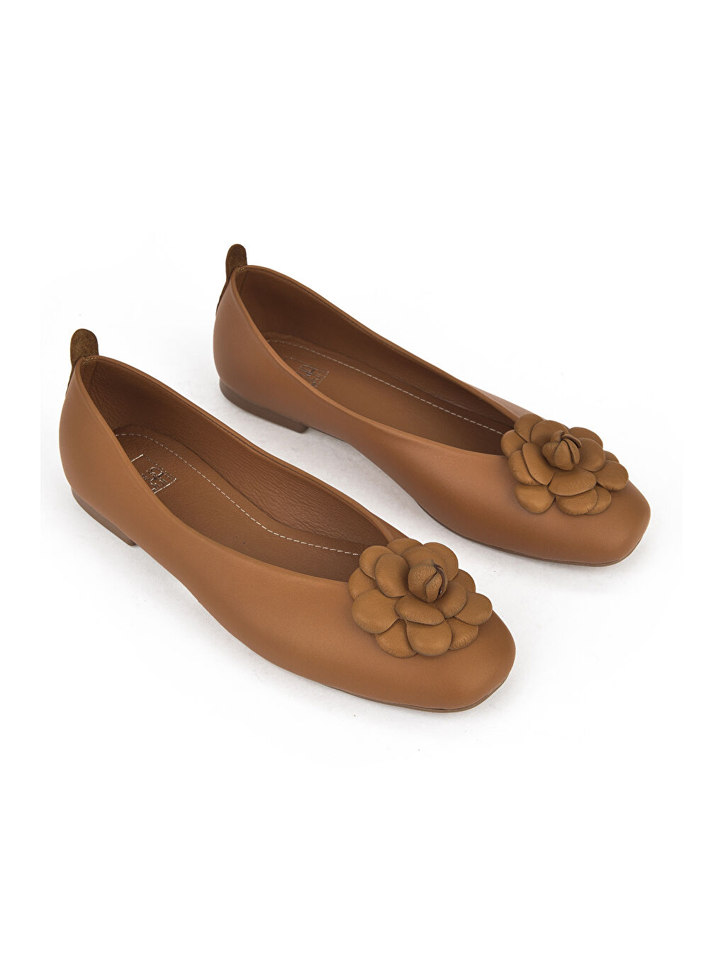 Kahverengi Hakiki Deri Kadın Babet 1511044Z106 Taba-1