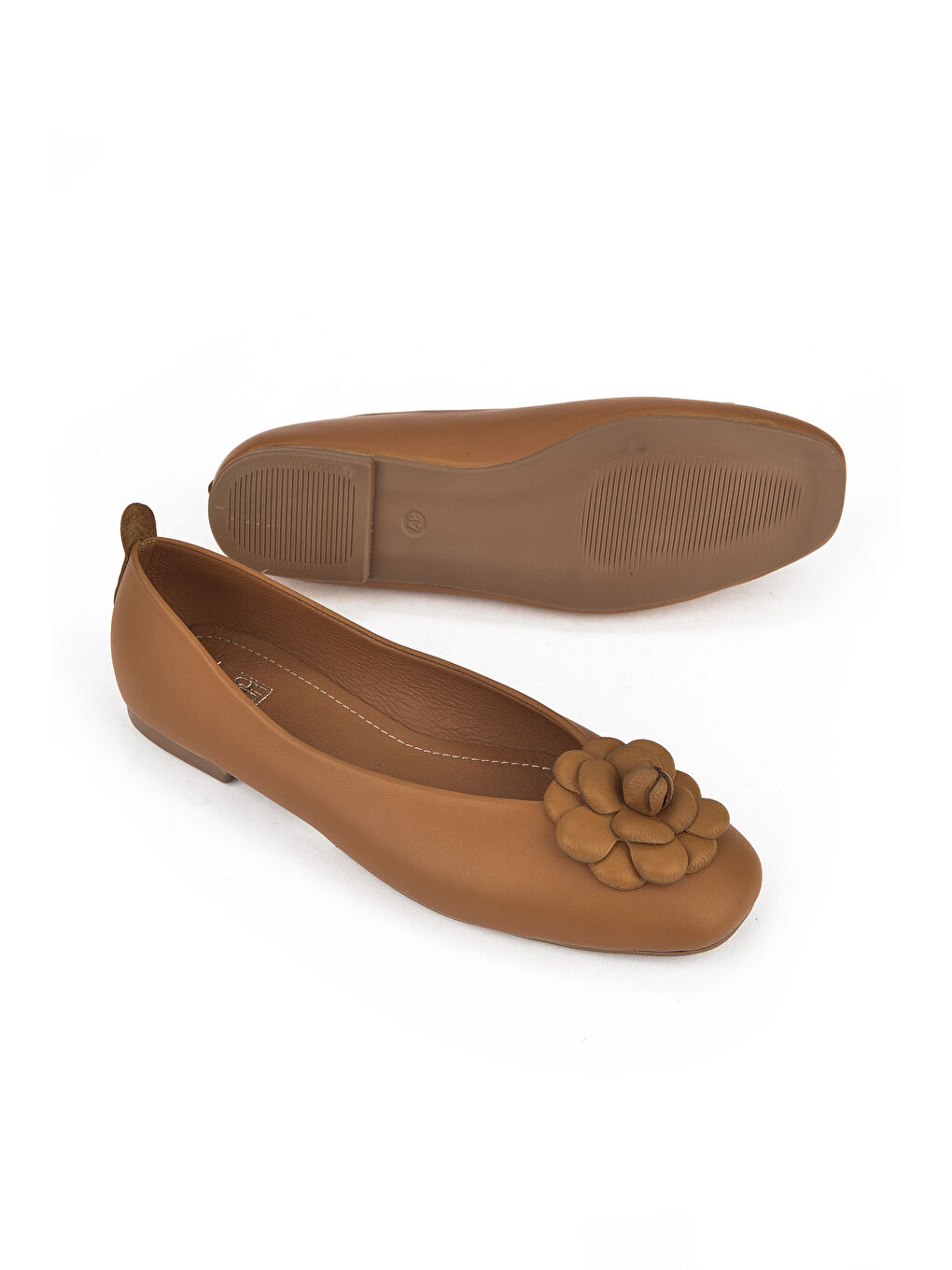 Kahverengi Hakiki Deri Kadın Babet 1511044Z106 Taba-3