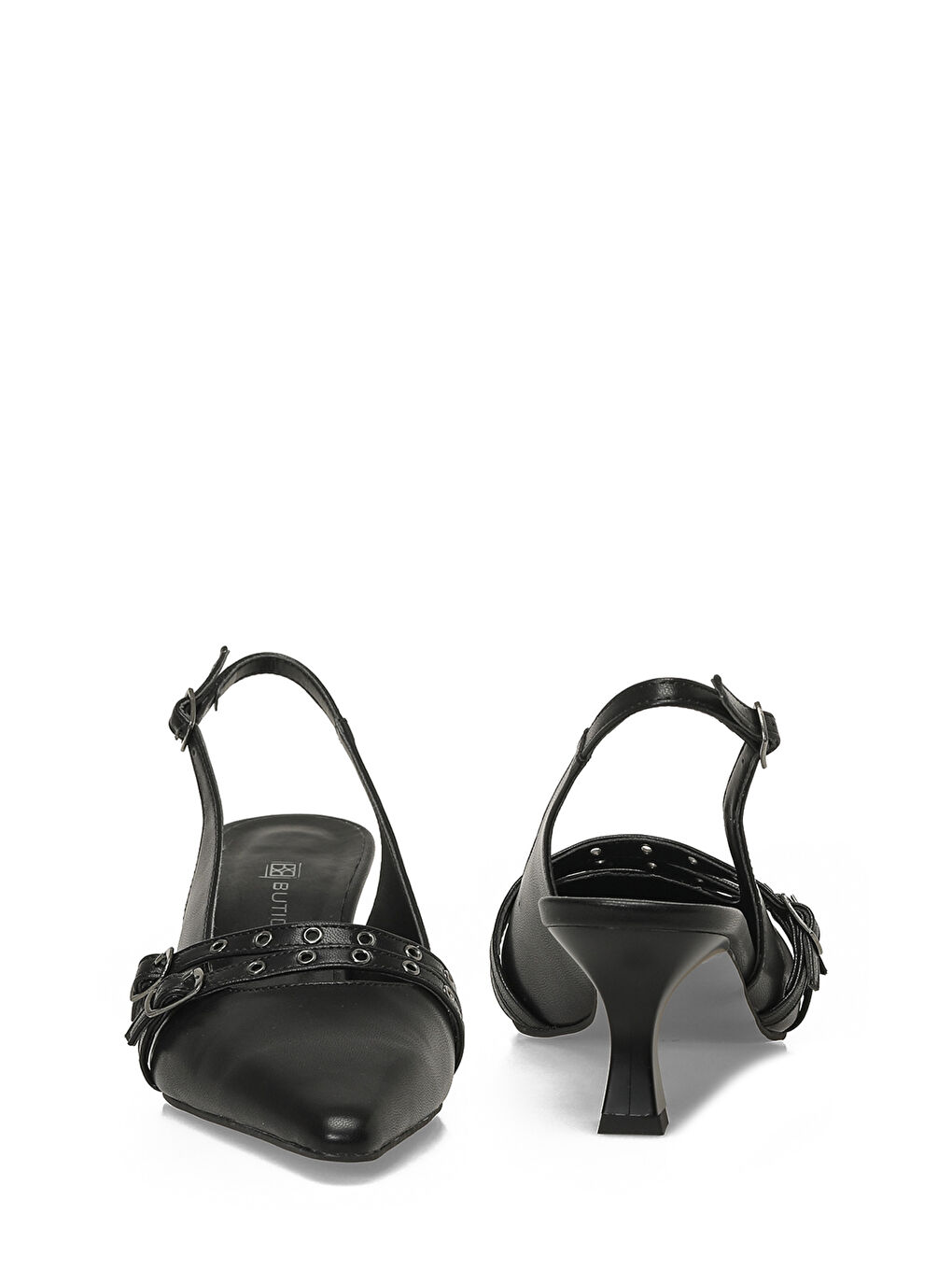 26S-777 6FX Siyah Kadın Topuklu Ayakkabı-4