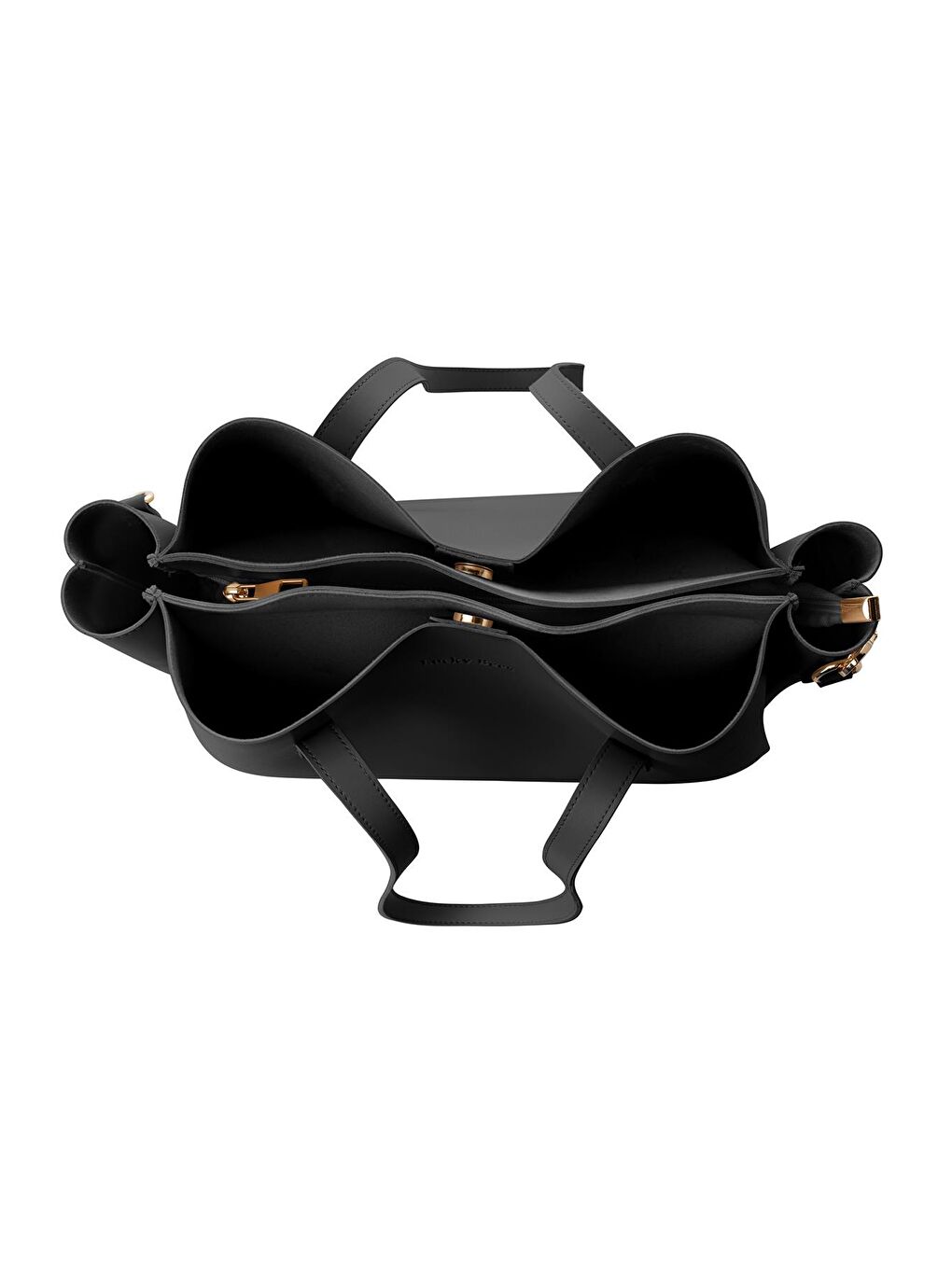 Siyah Kadın Çift Askılı Tote El ve Omuz Çantası-6