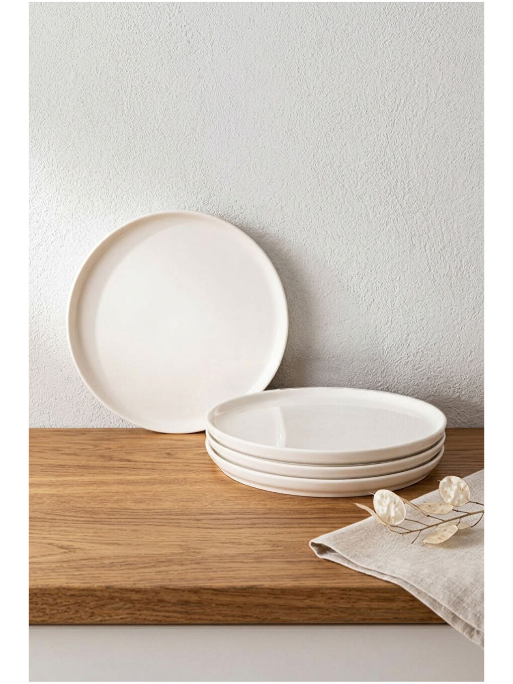 Sade 10 Parça Kahvaltı Takımı Beyaz-2