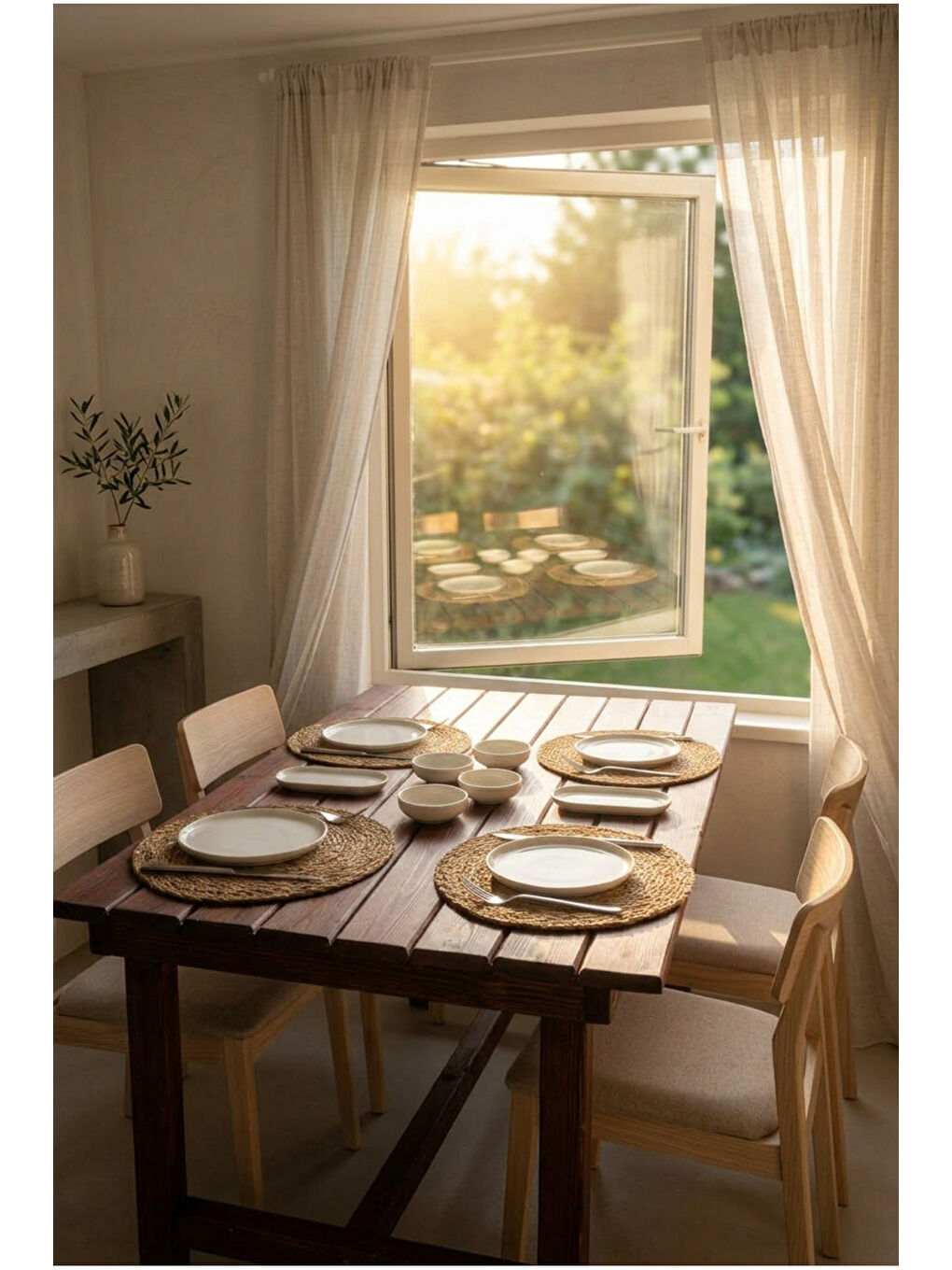 Sade 10 Parça Kahvaltı Takımı Beyaz-5