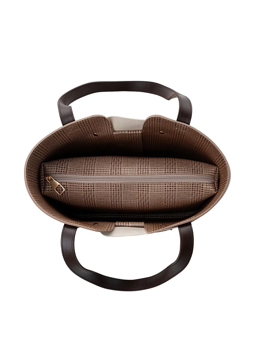 Bej Kadın El ve Omuz Çantası-5