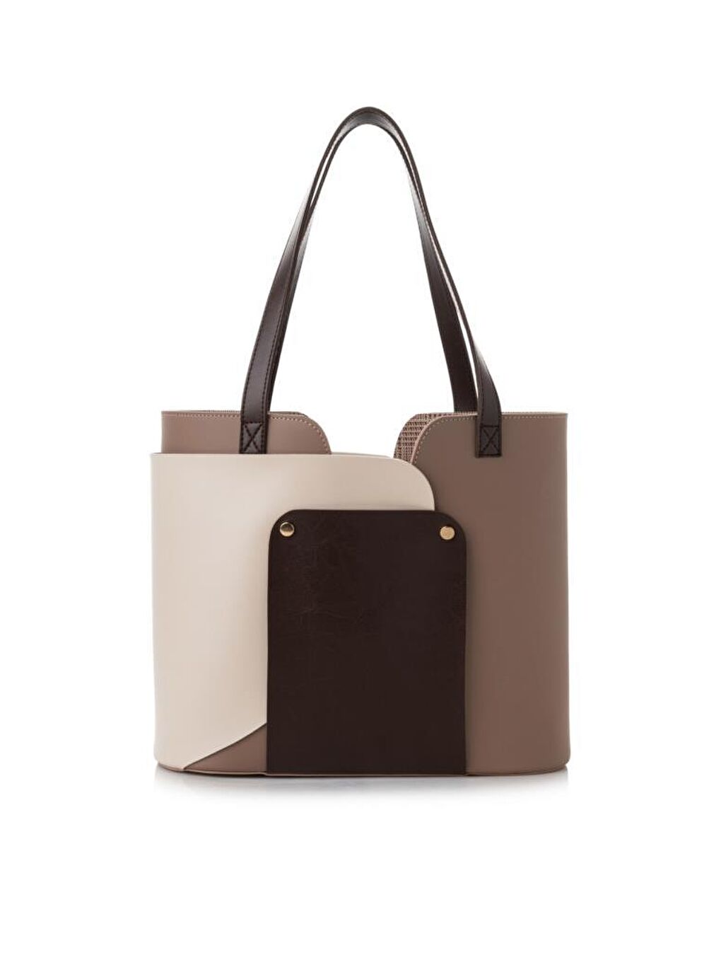 Bej Kadın El ve Omuz Çantası-9