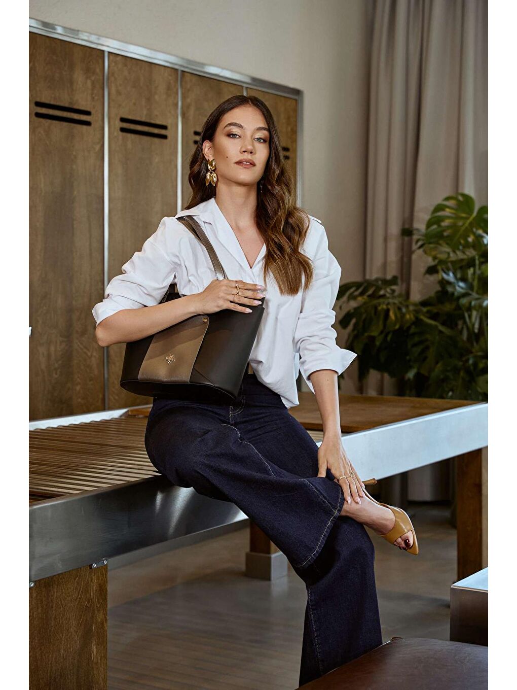 Siyah Kadın El ve Omuz Çantası-8