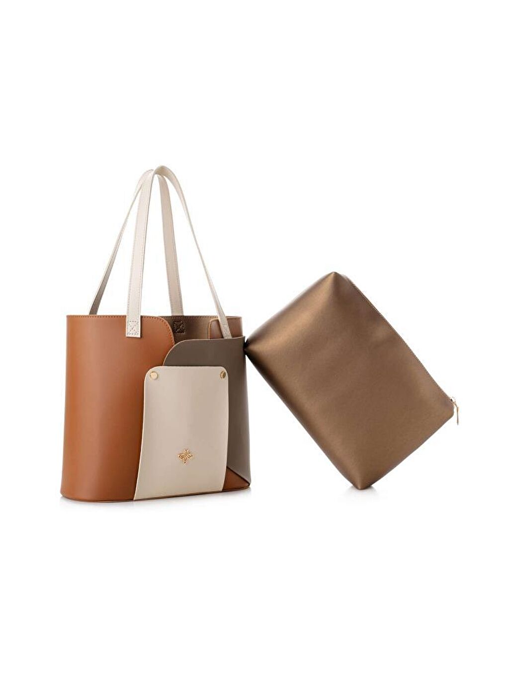 Kahverengi Kadın El ve Omuz Çantası-3